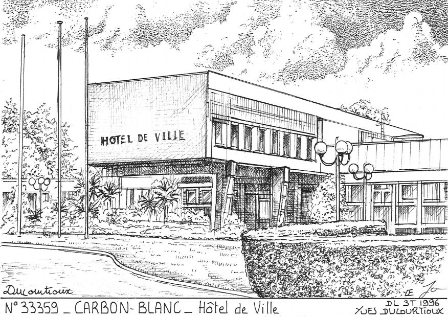 N 33359 - CARBON BLANC - htel de ville
